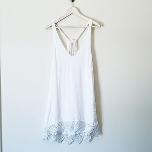 Lulu's White Tie Back Dres
